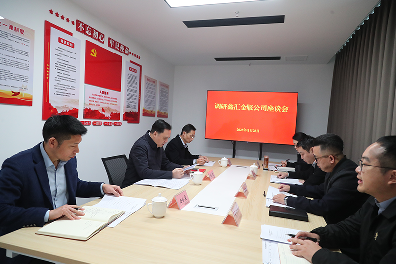 市國(guó)資委黨委書記、主任楊毅到鑫匯金服公司調(diào)研